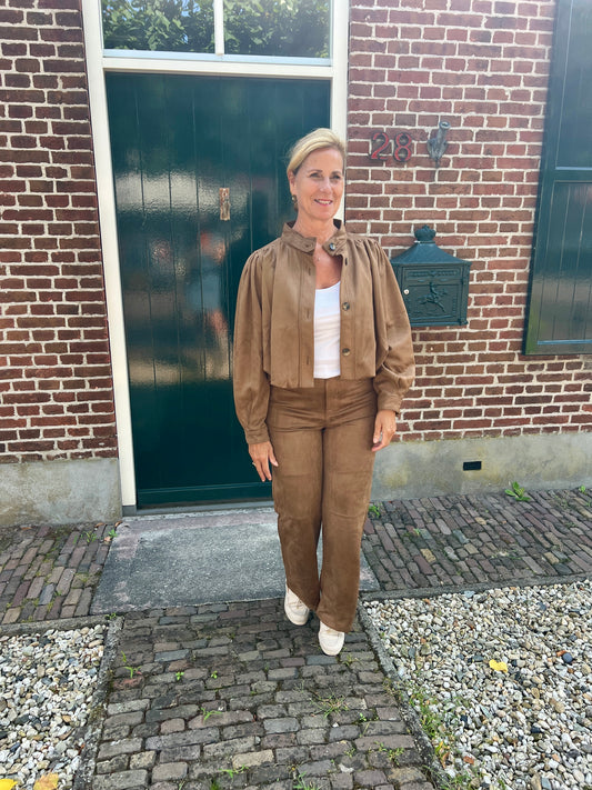 Suedine bomberJacket